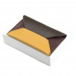 Porte-cartes Enveloppe Chocolat/Safran