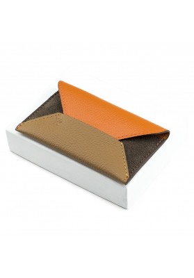Porte-cartes Enveloppe Orange/Gold