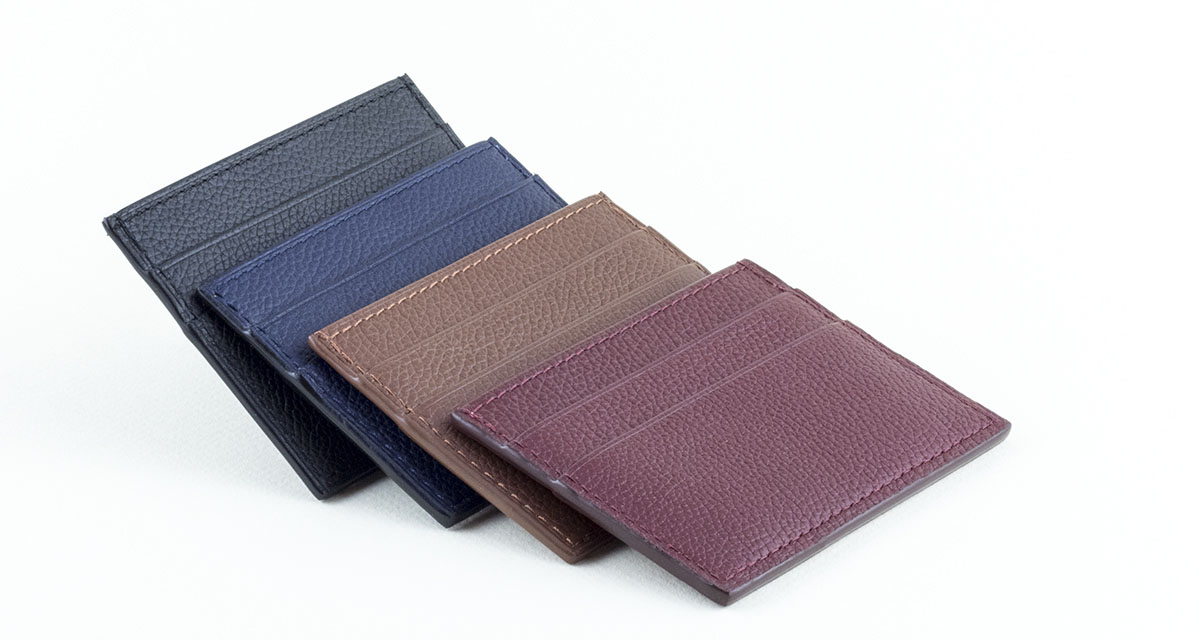 Porte-cartes cuir personnalisable initiales